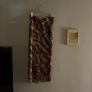 ASOS Animal Print Maxi Skirt